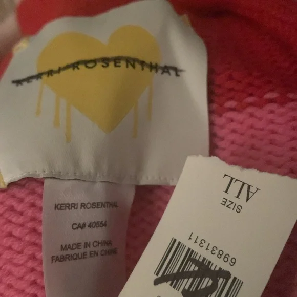 Anthropologie Kerri ROSENTHAL marked strip scarf new one size - Picture 9 of 9